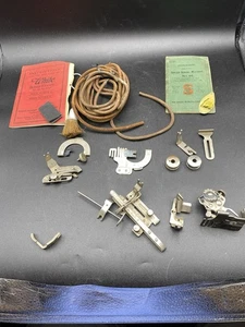 Lot of Vintage Singer Sewing Machine Parts &Instruction Book White Sew Book - Bild 1 von 21