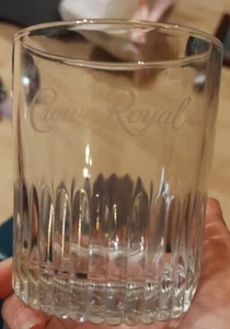 CROWN ROYAL Whiskey Drinking Glass - On The Rocks 3.5'' - Picture 1 of 1