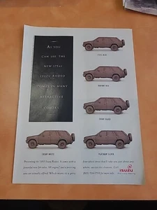 1993 Isuzu Rodeo Off-Road vintage Print Ad 90's Advertisement 8x11 - Picture 1 of 1