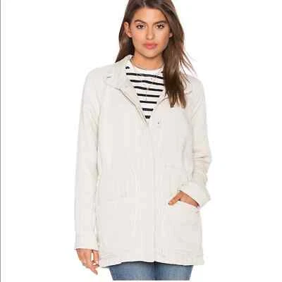 JAMES PERSE Chaqueta Parka Bolsillo Parche Lino Beige Foto 1 de 4