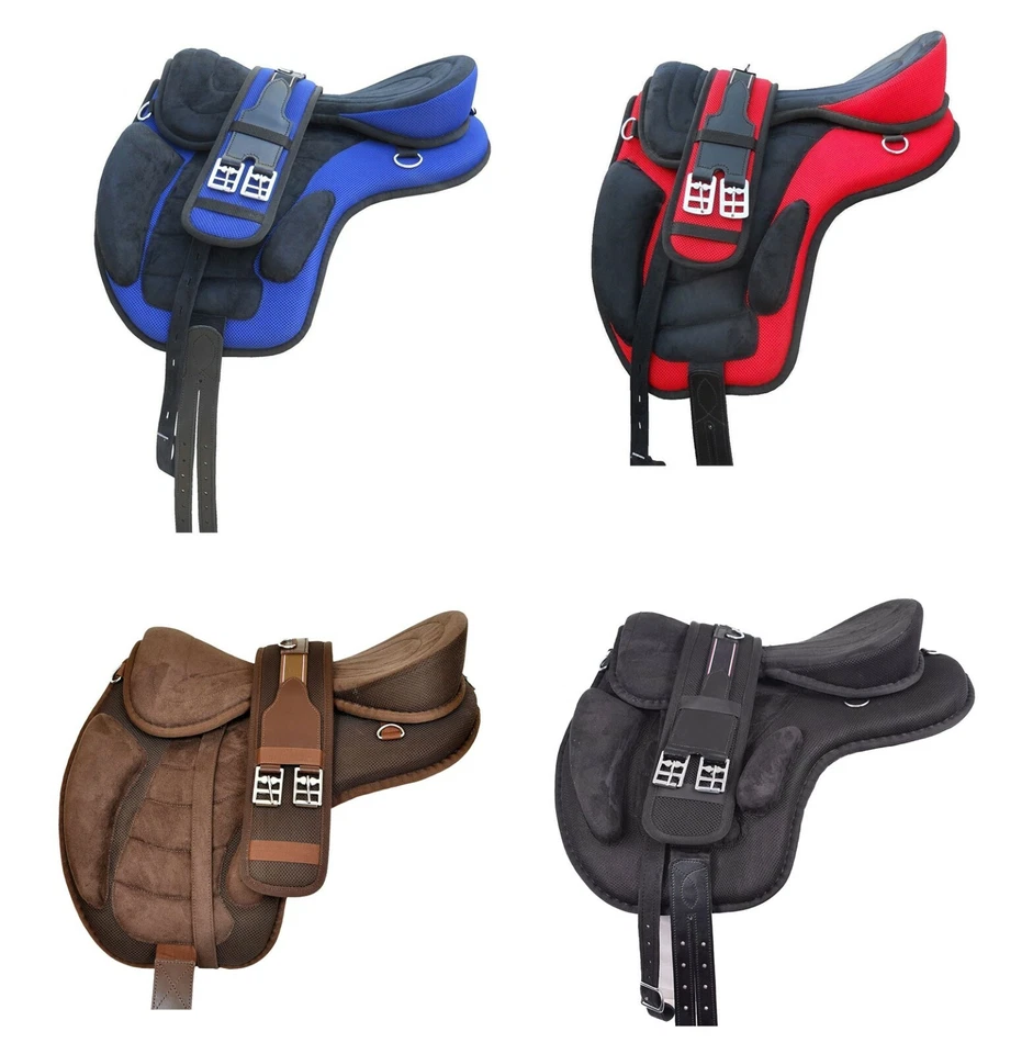 Synthetic Freemax Treeless Horse Saddle With free Girth 16" seat General Purpose - Image 1 of 1