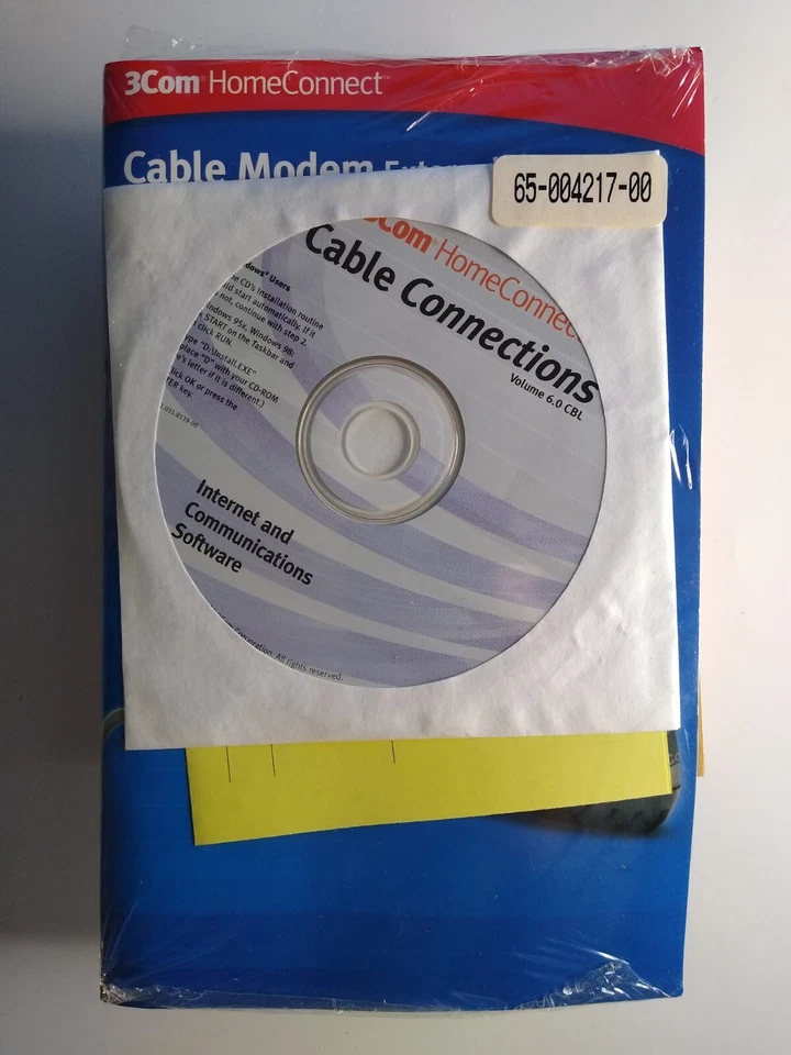 3Com HomeConnect Cable Connections | Internet and Communications Software - CD - Image 1 of 1