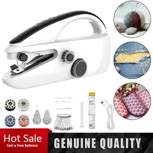 Handheld Sewing Machine Cordless Home Hand Held Mini Portable Stitch Clothes UK - Picture 1 of 13