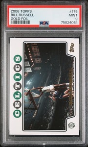 2008 Topps 175 Bill Russell Gold Foil PSA 9 (4018) (JJ)