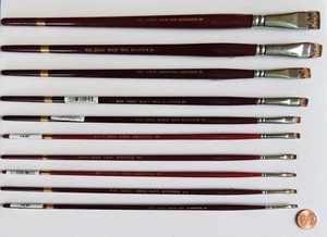 L5515 - Langnickel Royal Sable Long Handle Short Bright 10 Piece Brush Set - Picture 1 of 1