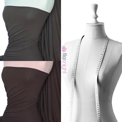 Crepe 4 Way Stretch Jersey Lightweight Dressmaking Fabric- Q263 By Tia Knight - Image 1 of 3