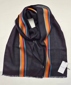 Paul Smith Scarf Central Stripe Wool / Silk Scarf - Picture 1 of 5