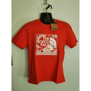 The North Face Graphic Tee Never Stop Exploring Short Sleeve Red Unisex M/L - Picture 1 of 6