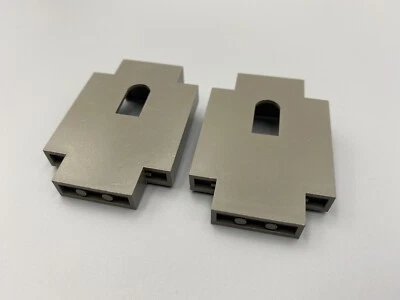 Lego лот из 2 темно серый замок 2 x 5 x 6 настенные панели - 6091 6098 6097 король Лев - Изображение 1 из 4