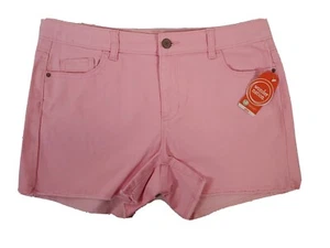 Wonder Nation Girls Midi Length PINK Denim Jeans Shorts 16 Plus & 18 NEW - Picture 1 of 8