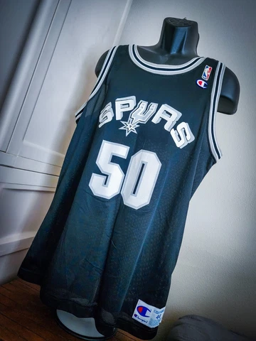 Vintage San Antonio Spurs David Robinson Champion Jersey L 44 NBA Cover