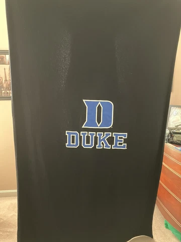 Duke Univ Blue Devils Oversized Blanket Throw Black Blue Cover