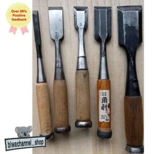 Juego de 5 herramientas de carpintero Japonés Cincel Nomi de 5 artesanías Oirenomi Yoshinobu - Imagen 1 de 6