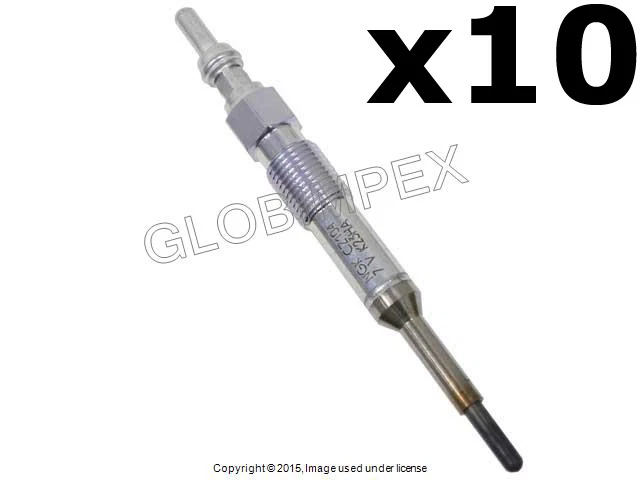 VOLKSWAGEN Jetta Touareg (2005-2008) Glow Plug (10 mm) Set of 10 NGK OEM Foto 1 de 1