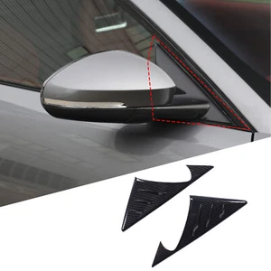 Espejo lateral de carbono ABS Pilar A Triángulo Cubierta de borde para Jaguar F-TYPE 2013-2023 - Imagen 1 de 12