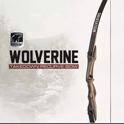 NEW Bear Archery Wolverine Recurve Bow Takedown 62" 29 LBS RH GREAT TARGET BOW - Image 1 of 4