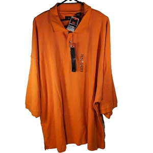 Ringo Sport NWT Short Sleeve Polo Shirt Mens Size 6XL Orange Cotton - Picture 1 of 11