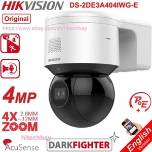 Hikvision DS-2DE3A404IWG-E 4MP DarkFighter 4x Zoom PTZ Camera PoE+ 2-Way Audio - Picture 1 of 9