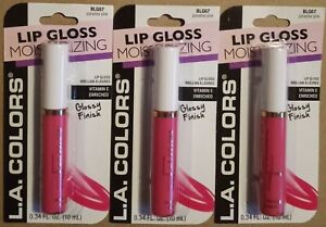 Lot of 3 Lip Gloss Moisturizing - Paradise Pink BLG67