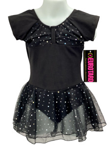 NWT Eurotard Black Dress Leotard #02463 Ballet Toddler Girls 2-4, 4-6, 6X, 7-10