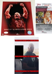 Stone Cold Steve Austin signed WWF "DON'T F**K" 8x10 Photo HOF wwe JSA COA Rare - Picture 1 of 7