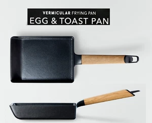 [ New ] Vermicular Frying Pan EGG & TOAST PAN / OakInstant Evaporation Gas Japan - Picture 1 of 10