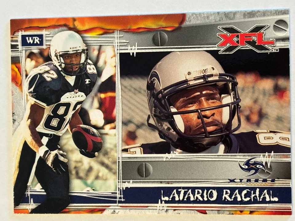 2001 Topps XFL #72 Latario Rachal Los Angeles Xtreme - Image 1 of 2