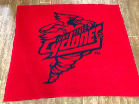 Biederlack blanket Iowa State Cyclones red blanket throw football college fleece Cover