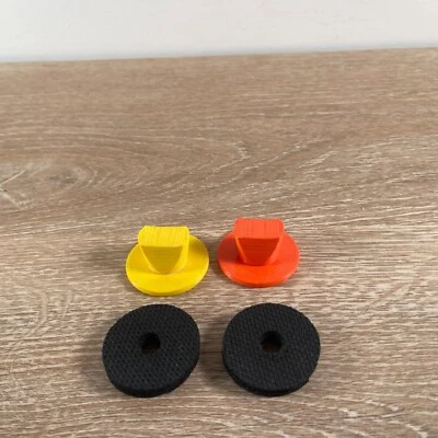 Juego de batería Band Hero Guitar Hero Legends Rock tuercas de platillo + arandelas amarillo naranja Foto 1 de 3