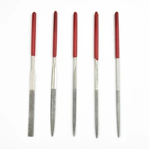 5pc Needle File Set Jewellers Hobby Glass Diamond Metal Work Craft Tool 140mm - Picture 1 of 13
