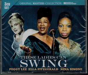 PEGGY LEE/ELLA FITZGERALD/NINA SIMONE - THESE LADIES CAN SWING - NEW SEALED 3 CD - Imagen 1 de 2