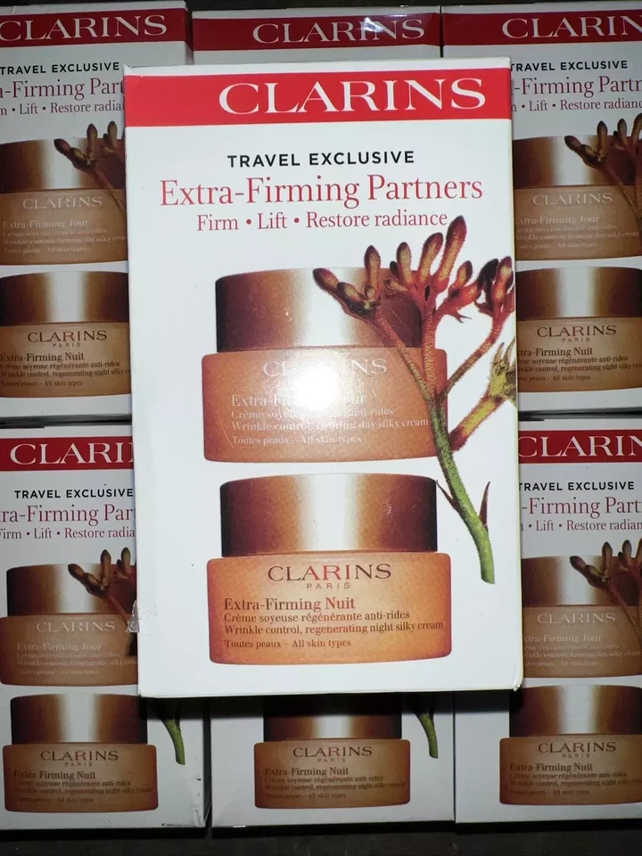 2PCS/Set Clarins Extra-Firming Jour Nuit Day Night Cream For All Skin Types