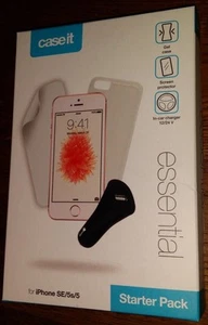 IPhone SE 5S 5 - Starter Pack - Gel case, screen protector & in-car charger - Picture 1 of 3