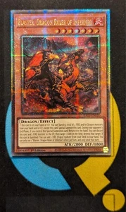 RA03-DE010 Blaster, Drachenherrscher des Infernos Quarter Century Secret Rare YuGiOh - Bild 1 von 3