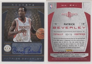 2013-14 Totally Certified Signatures Gold /25 Patrick Beverley #241 Auto