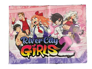 River City Girls 2 Promo Poster Only Nintendo Magazine Double Sided Spidersaurs - Picture 1 of 2