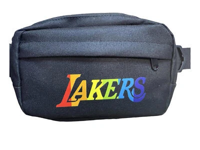 Los Angeles Lakers LGBTQIA Pride Night Crossbody Bag Fanny Pack SGA 10/26/2024 - Image 1 of 4