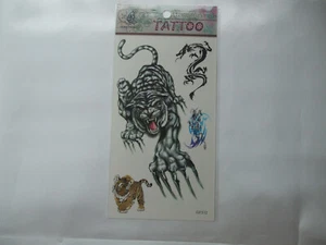 Fun Tattoos Tigers And Dragon New - Picture 1 of 2