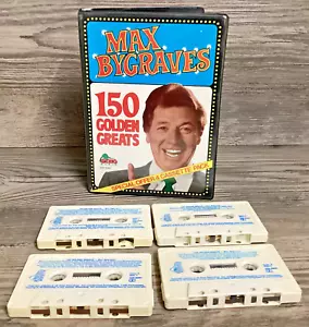 Max Bygraves 150 Golden Greats 4 Cassette Tapes Music Set Vintage Clamshell Case - Picture 1 of 20