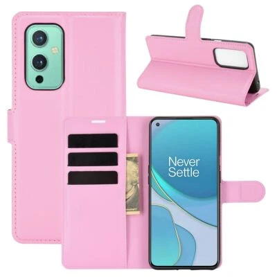 Custodia Cellulare Protettiva per OnePlus 9 Cover a Flip Astuccio Bumper Rosa - Immagine 1 di 4