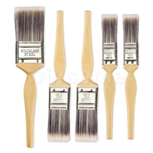 Juego de 5 pinceles de pintura pinceles finos cerdas decoración del hogar pintura hágalo usted mismo - Imagen 1 de 5