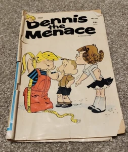 DENNIS THE MENACE #142 MEASURING COVER MARGARET FAWCETT 1976 - Bild 1 von 7