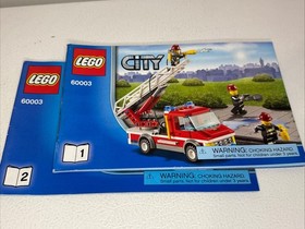 LEGO City 60003 Fire Emergency Books 1&2 Instruction Manual Only! 2013 No Blocks