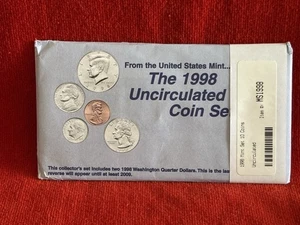 1998 Uncirculated Coin Set U.S Mint Original Government Packaging OGP  MINT - Picture 1 of 14