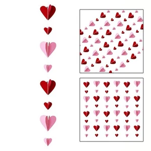 High Quality Love Paper 8 Hearts/piece Family Parties Hanging Ornaments - Picture 1 of 10