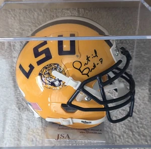 🔥 Patrick Peterson Signed LSU Tigers Mini Helmet w/JSA COA & Display Case! WOW! - Picture 1 of 7
