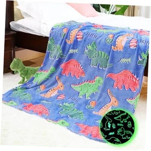 Dinosaur Blanket Gifts for Boys - Dinosaur Toys for 2 3 50x60 IN Glow Dinosaur - Picture 1 of 7