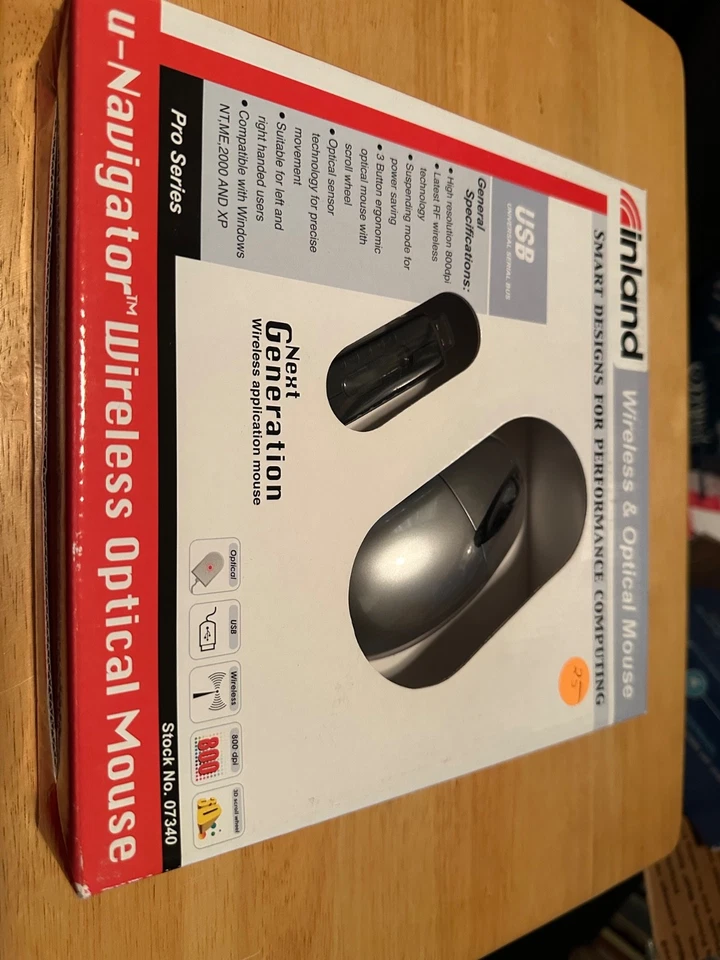 Inland Wireless & Optical Mouse 07340 - Image 1 of 1