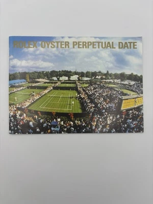Rolex Oyster Perpetual Fecha Folleto Manual Original Wimbledon 2002 EE. UU. Foto 1 de 4