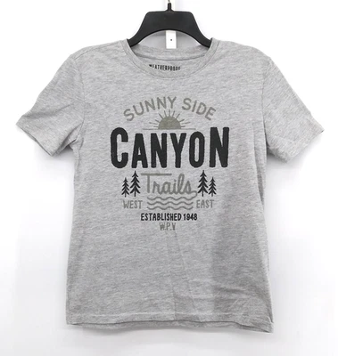 Camiseta Gráfica Impermeable Juvenil Talla Grande Gris Manga Corta Exterior Caminar Foto 1 de 4